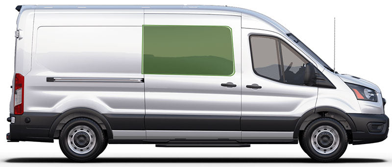 2015 to 2022 Ford Transit Window Blackout Shade Privacy Window Cover Crew van with factory window lining secure fit