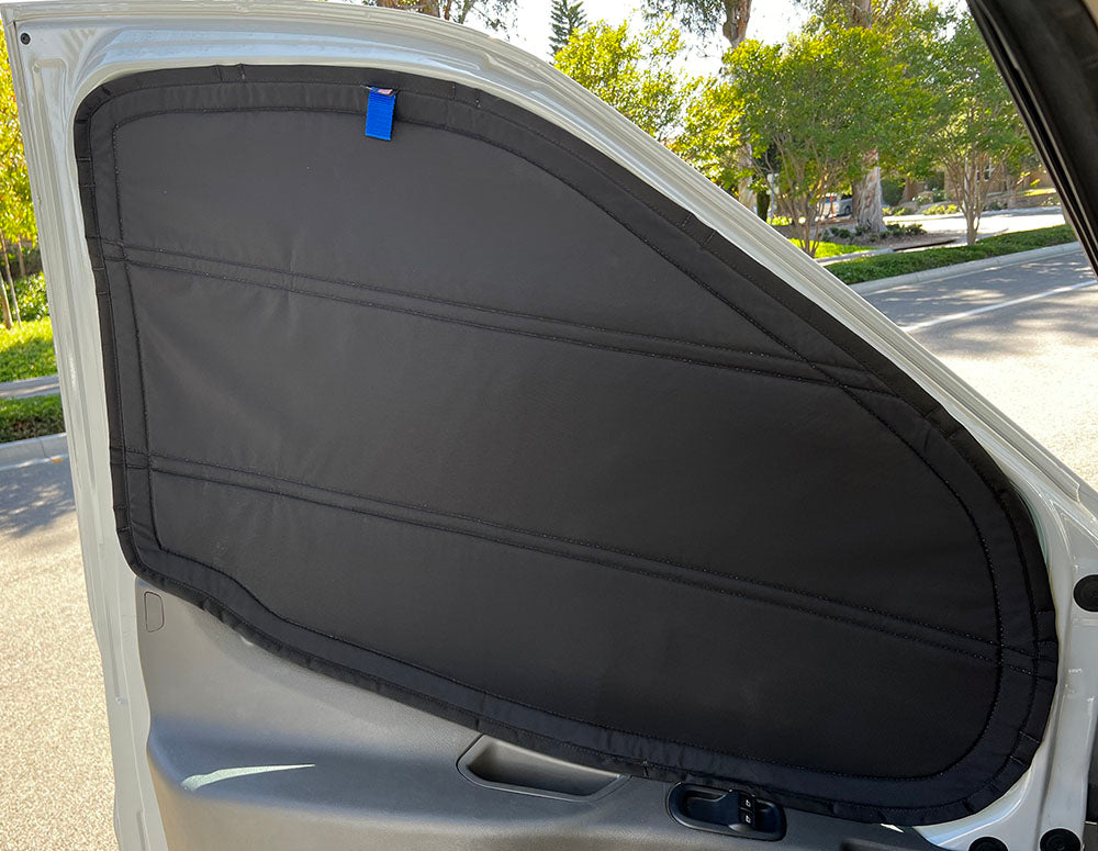 2015 to 2022 Ford Transit Window Blackout Shade Privacy Window Cover Front Driver and Passenger magnet