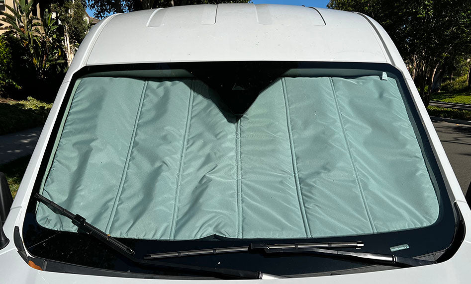 2015 to 2022 Ford Transit Window Blackout Shade Privacy Window Cover Crew cargo van windshield oversized for perfect fit