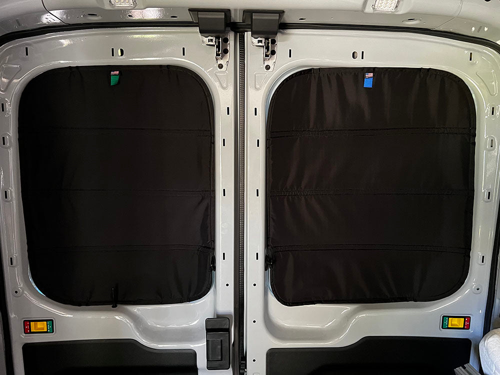 2015 to 2022 Ford Transit Window Blackout Shade Privacy Window Cover Rear Cargo doors magnet